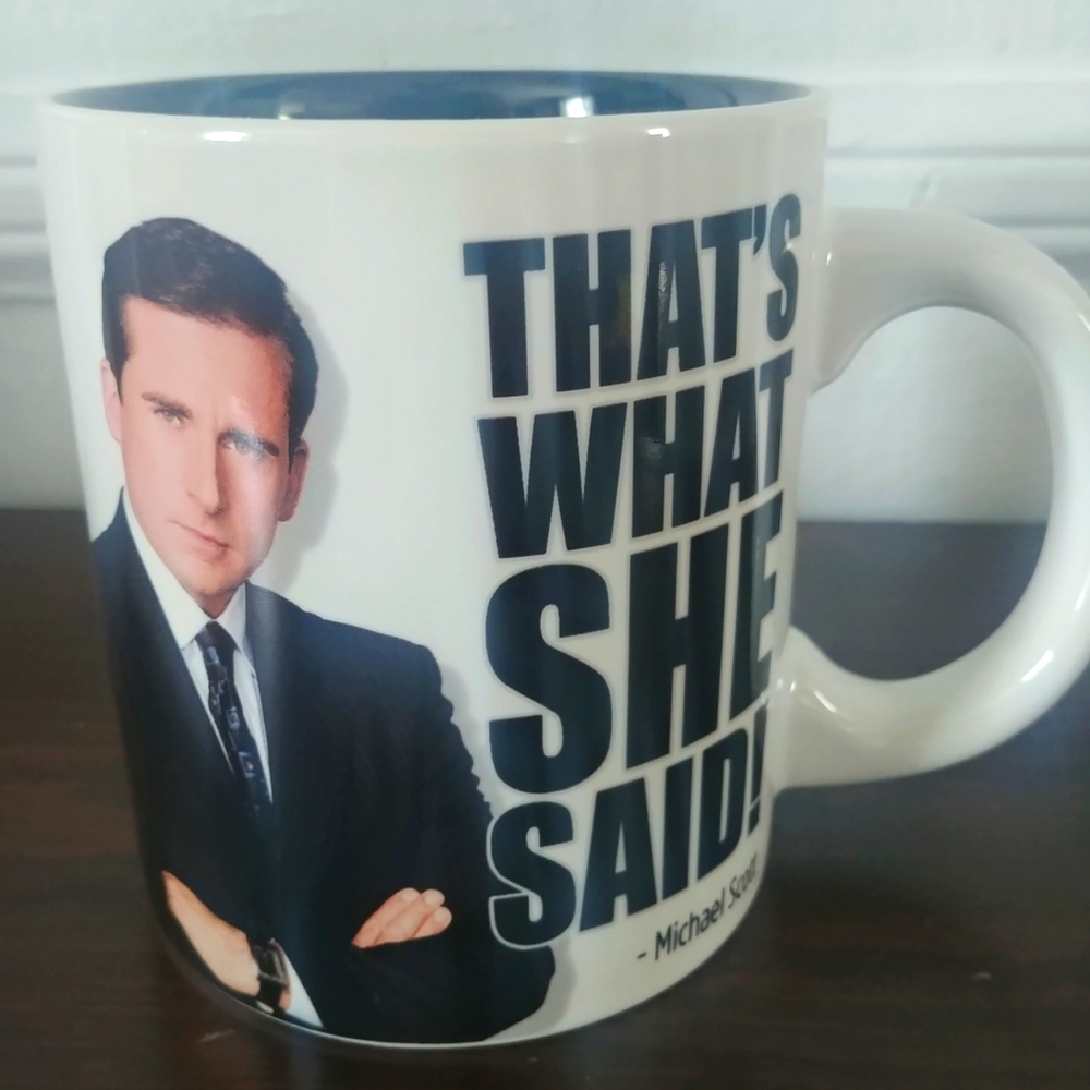 The Office Michael Scott "That's What She Said" Oversized White Coffee Cup Mug